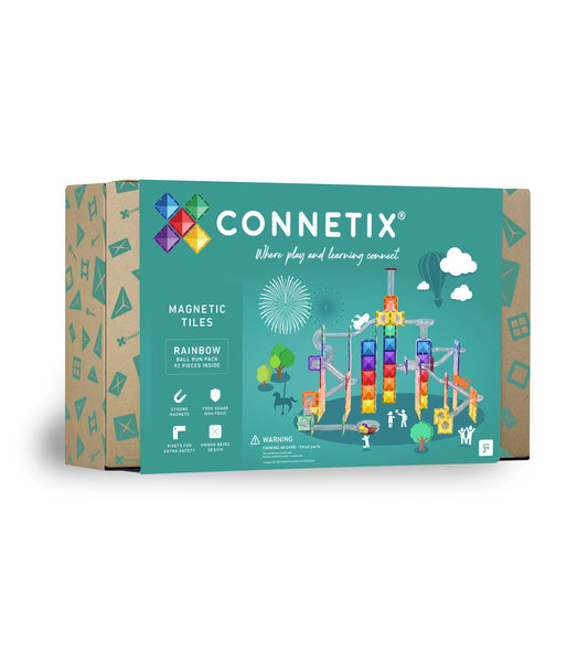 Connetix Rainbow Ball Run Pack 92 PC