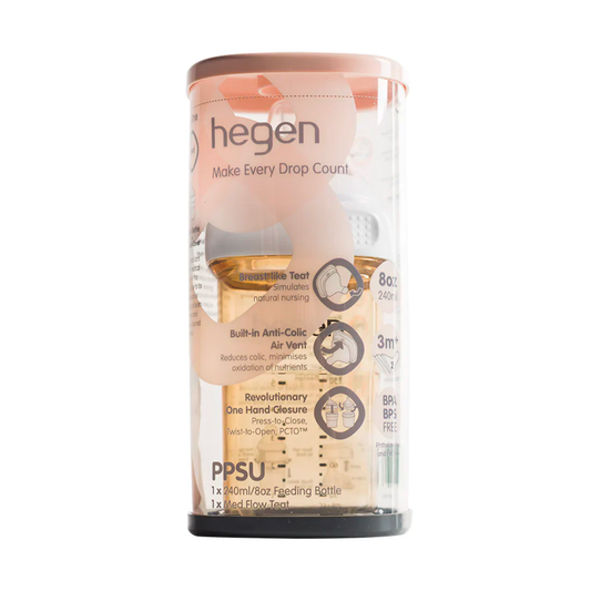 Hegen PCTO™ 240ml Feeding Bottle PPSU with Slow Flow Teat,3 to 6 Months