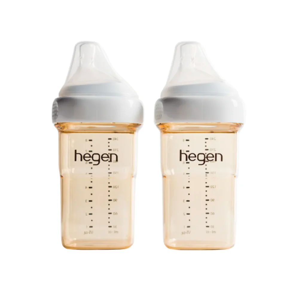 Hegen PCTO™ 240ml Feeding Bottle PPSU with Slow Flow Teat,3 to 6 Months(2 pack)