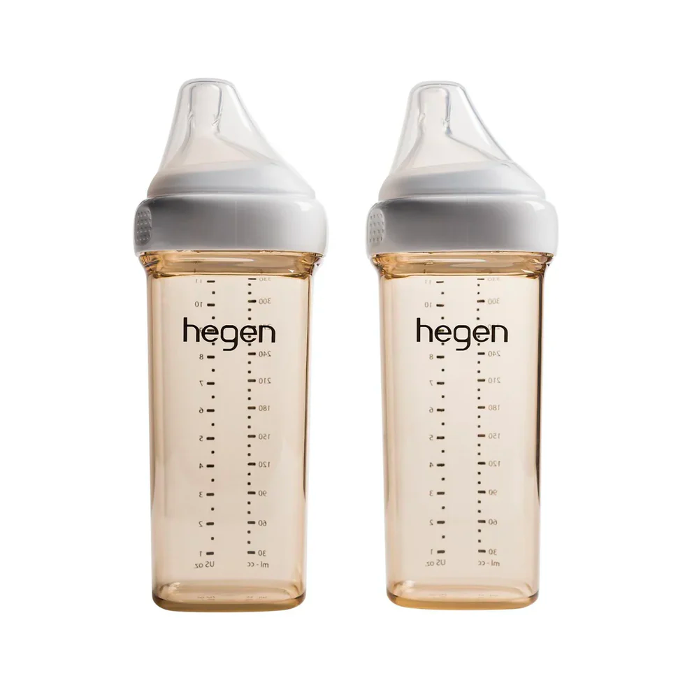 Hegen PCTO™ 330ml Feeding Bottle PPSU with Slow Flow Teat,6 Months+ (2 pack)