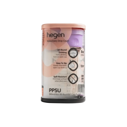 Hegen PCTO™ 240ml All-Rounder Cup PPSU Purple (12 Months +)