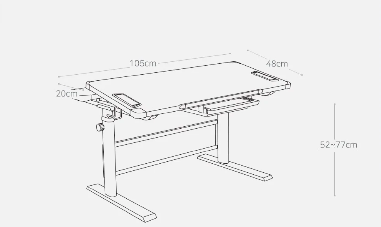 COMF-PRO K1050 Ergonomic Desk