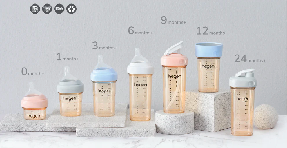 Hegen PCTO™ 150ml Feeding Bottle PPSU with Slow Flow Teat, 1 to 3 Months(2 pack)