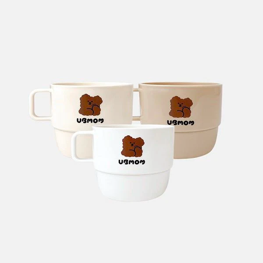 UBMOM Chocomong Handle Cup 3P Set