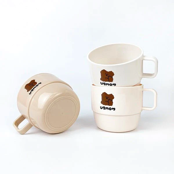 UBMOM Chocomong Handle Cup 3P Set