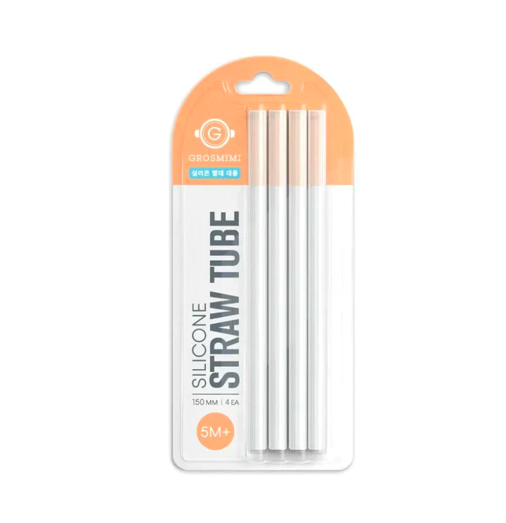 Grosmimi Silicone Straw Tube 4pc 5M+