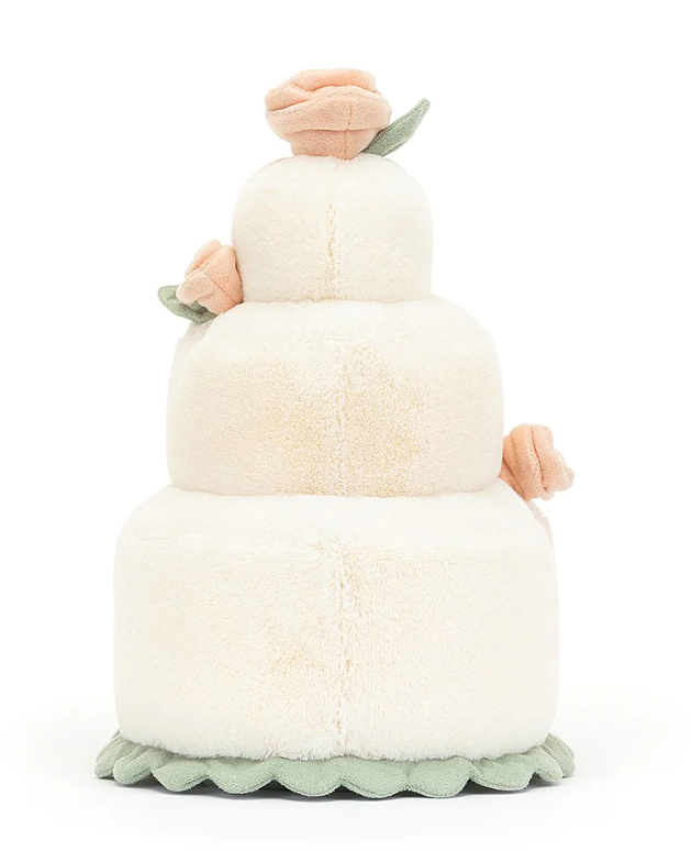 JELLYCAT AMUSEABLES WEDDING CAKE WHITE 19X19X28CM