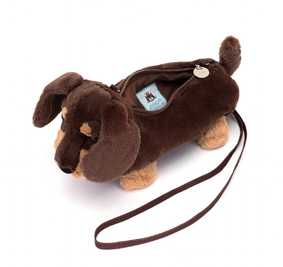 JELLYCAT OTTO SAUSAGE DOG BAG