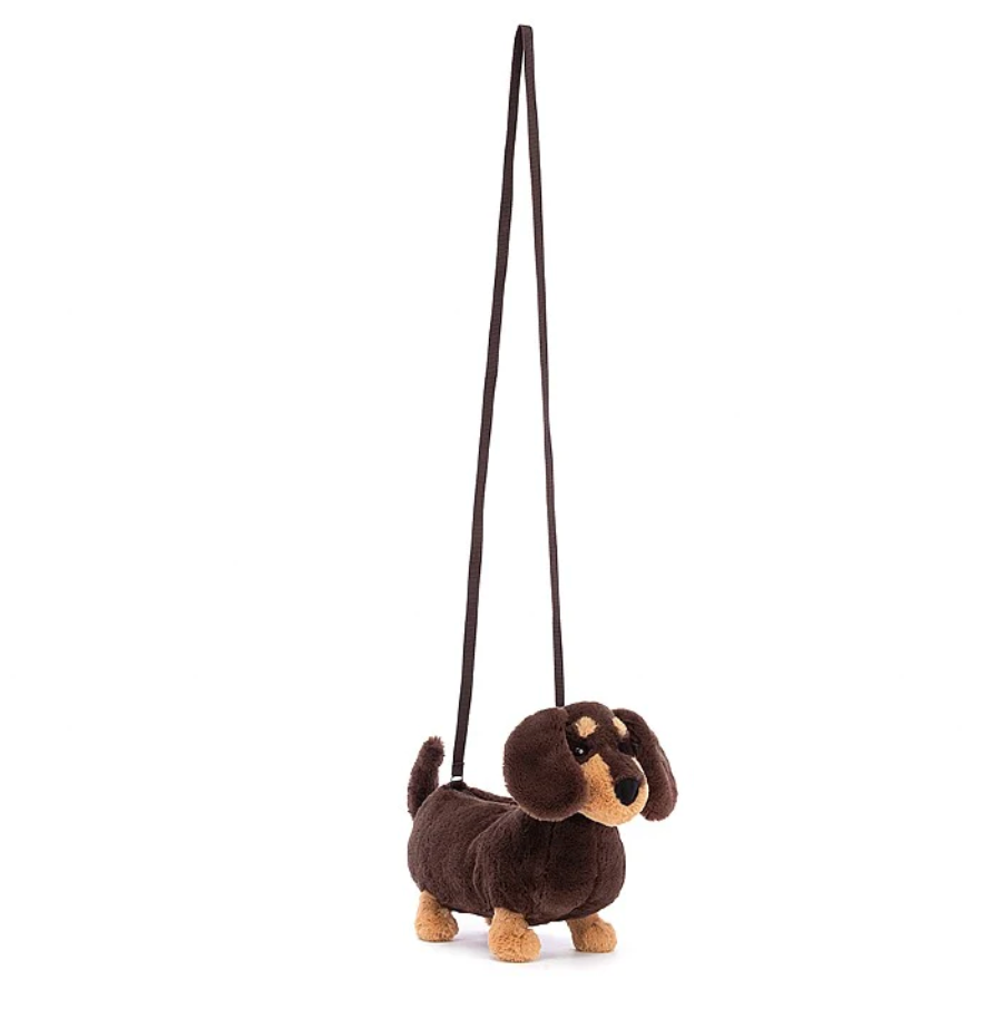 JELLYCAT OTTO SAUSAGE DOG BAG