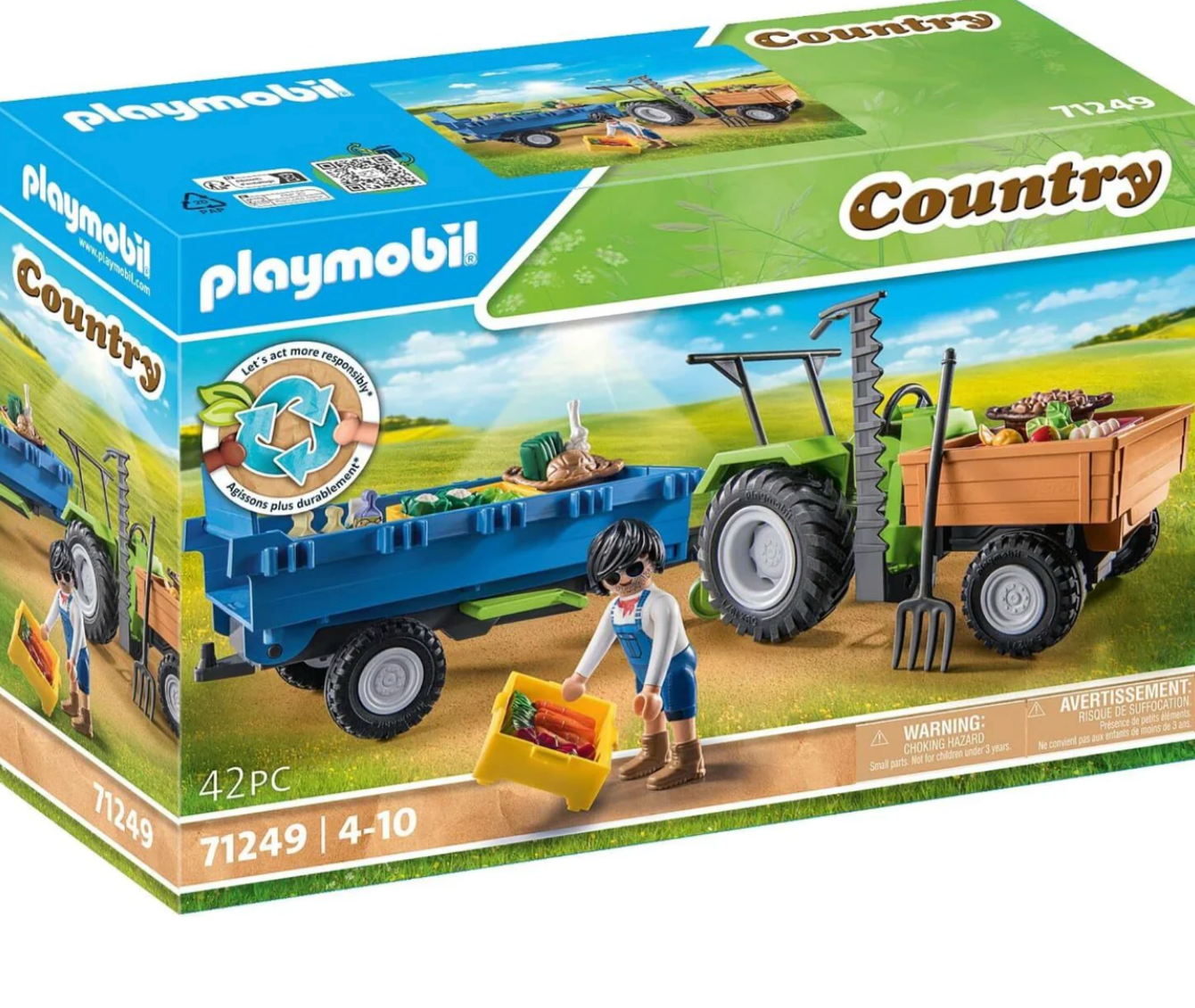 Playmobil Country - Tractor with Trailer