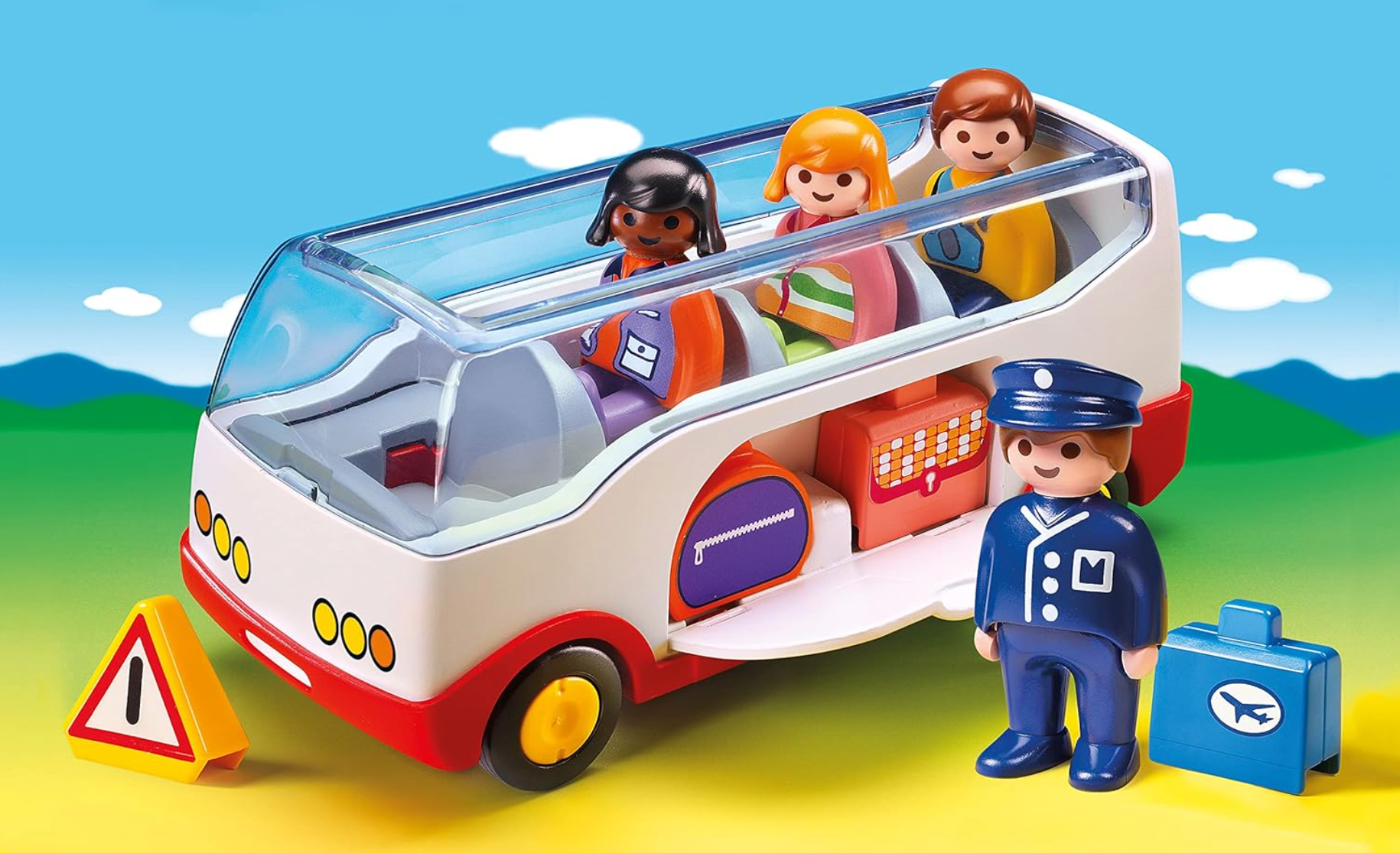 Playmobil - 1.2.3 Airport Shuttle Bus