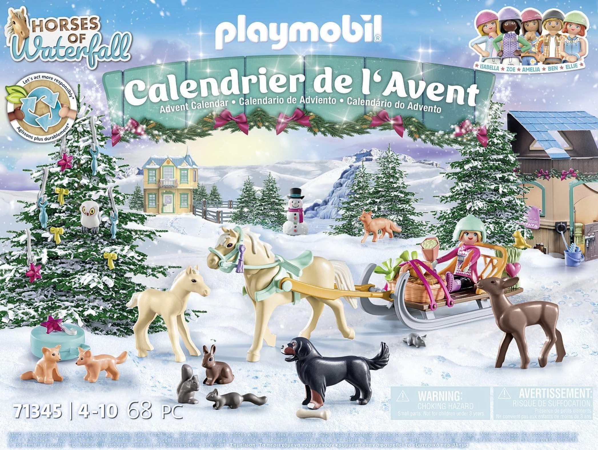 Playmobil Advent Calendar Christmas Sleigh Ride 71345