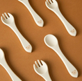 Load image into Gallery viewer, Dot to dot cutlery set silicone
