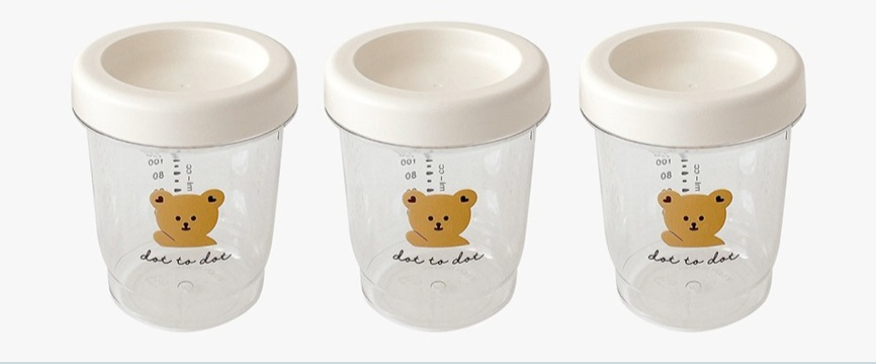 Dot to dot Bear food container 3pc