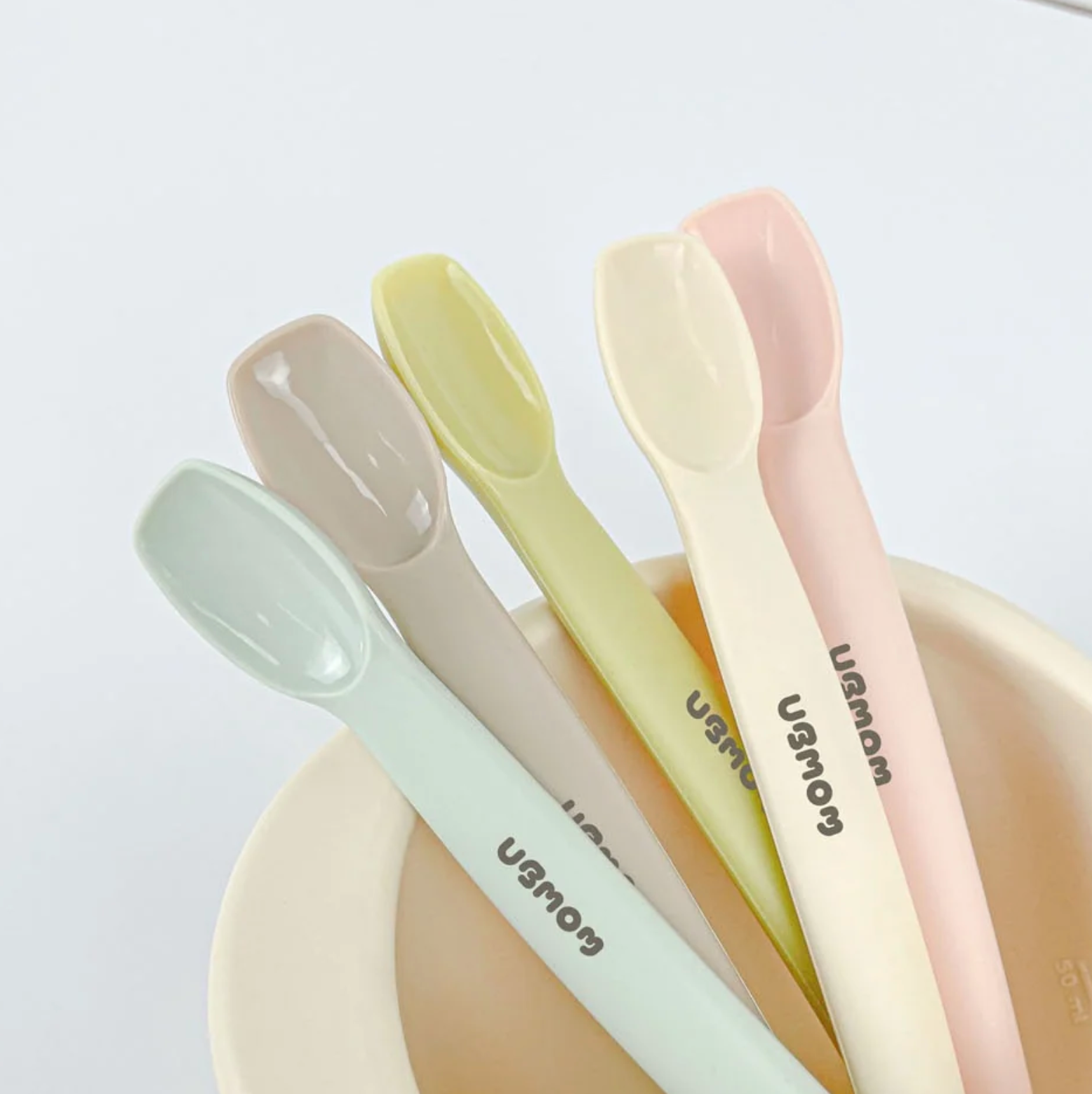 UBMOM Platinum Silicone Baby Food Spoon With Case