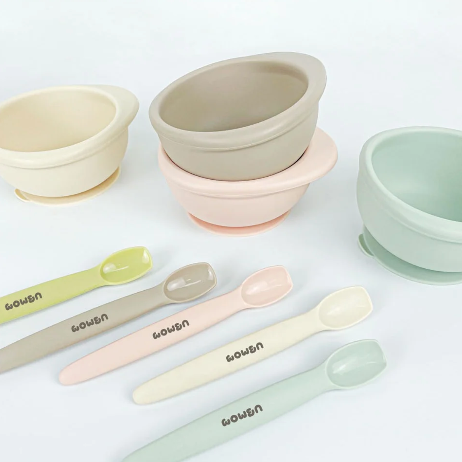 UBMOM Platinum Silicone Baby Food Spoon With Case