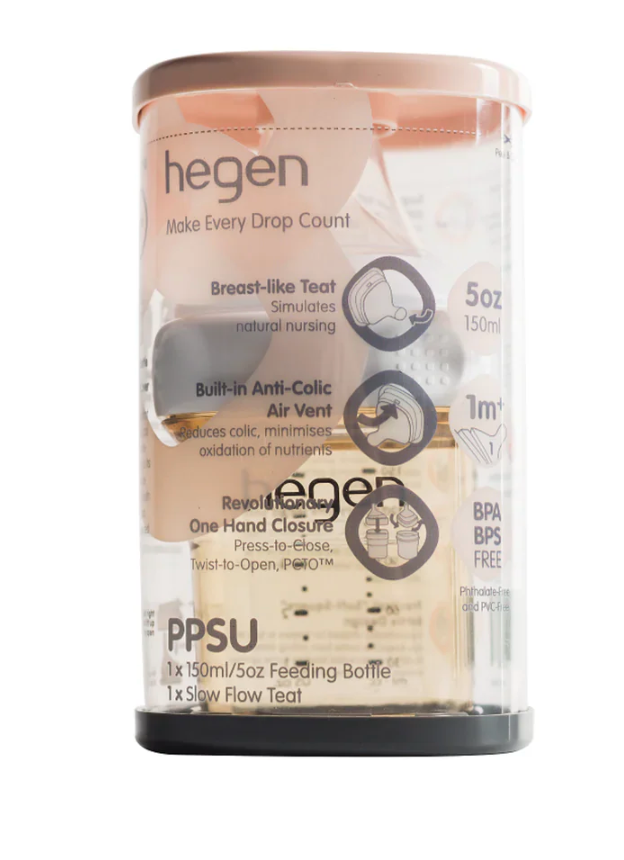 Hegen PCTO™ 150ml Feeding Bottle PPSU with Slow Flow Teat,1 to 3 Months