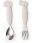 Load image into Gallery viewer, Done by Deer Easy-Grip Spoon 2 Piece Set (Powder/Blue)
