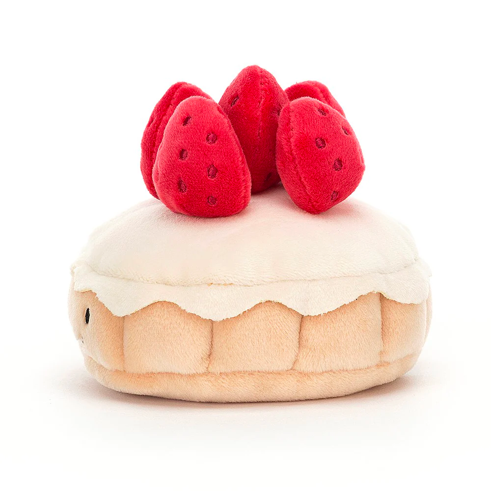 JELLYCAT PRETTY PATISSERIE TARTE AUX FRAISES 9CM