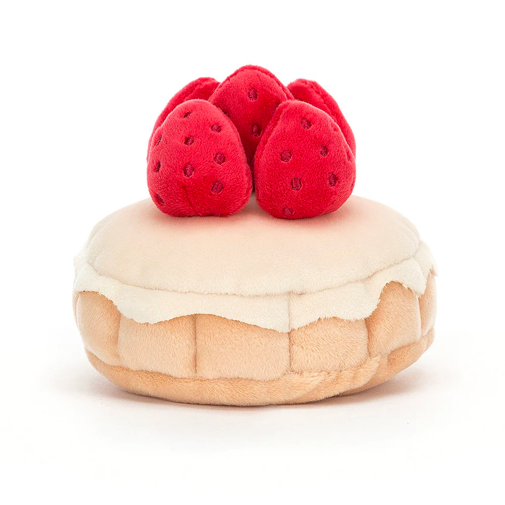 JELLYCAT PRETTY PATISSERIE TARTE AUX FRAISES 9CM