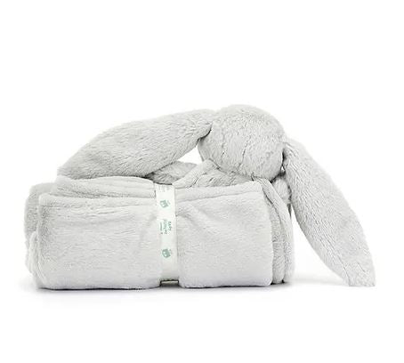 Jellycat Bashful Silver Bunny Blankie