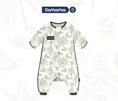 Load image into Gallery viewer, Domiamia Bamboo Short Sleeve Summer Sleep Sack With Feet Double Layer
