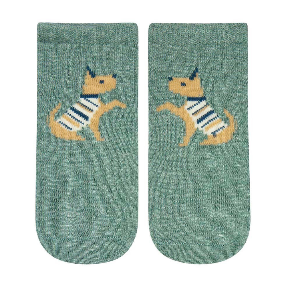 TOSHI ORGANIC SOCKS ANKLE JACQUARD LAPDOG