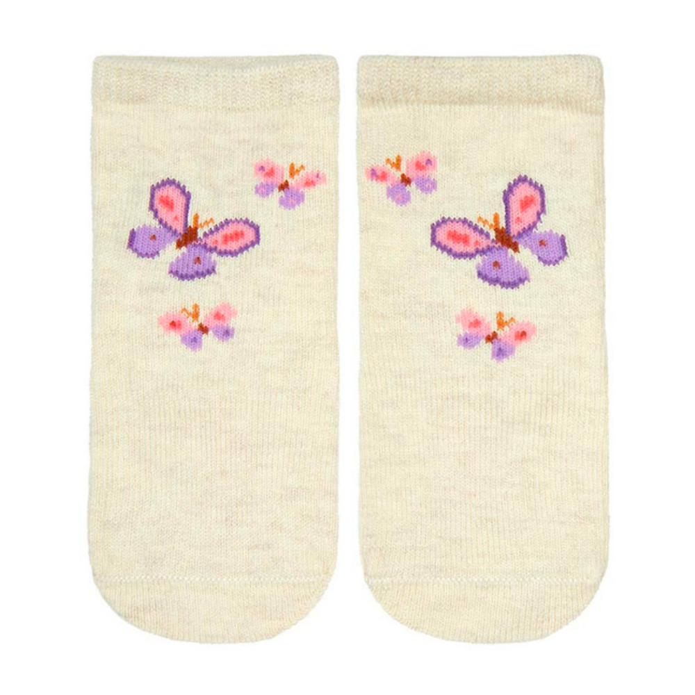 TOSHI ORGANIC SOCKS ANKLE JACQUARD BUTTERFLY BLISS