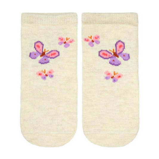 TOSHI ORGANIC SOCKS ANKLE JACQUARD BUTTERFLY BLISS