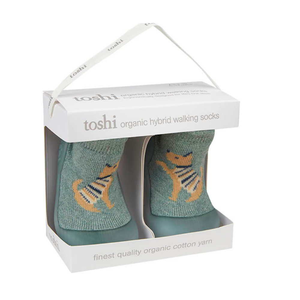 TOSHI ORGANIC HYBRID WALKING SOCKS JACQUARD LAPDOG