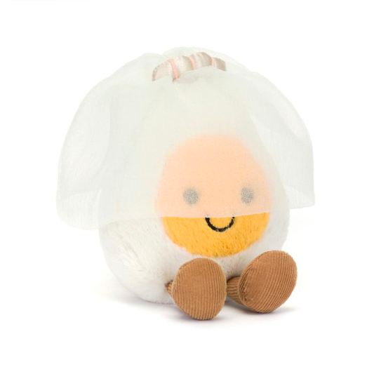 JELLYCAT AMUSEABLES BOILED EGG BRIDE 4X9X14CM