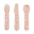 Load image into Gallery viewer, Done by Deer Foodie Happy Dots Cutlery Set (Powder/Blue/Green)
