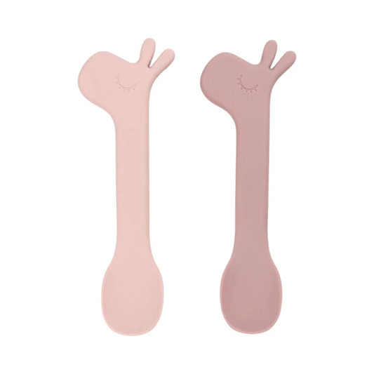 Done by Deer Silicone Spoon Lalee 2 Pack (Powder/Blue/Green/Papaya)