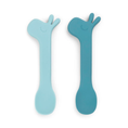 Load image into Gallery viewer, Done by Deer Silicone Spoon Lalee 2 Pack (Powder/Blue/Green/Papaya)
