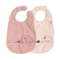 Load image into Gallery viewer, Done by Deer Velcro Bibs 2 Pack （Sand/Powder/Blue)
