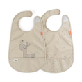 Load image into Gallery viewer, Done by Deer Velcro Bibs 2 Pack （Sand/Powder/Blue)
