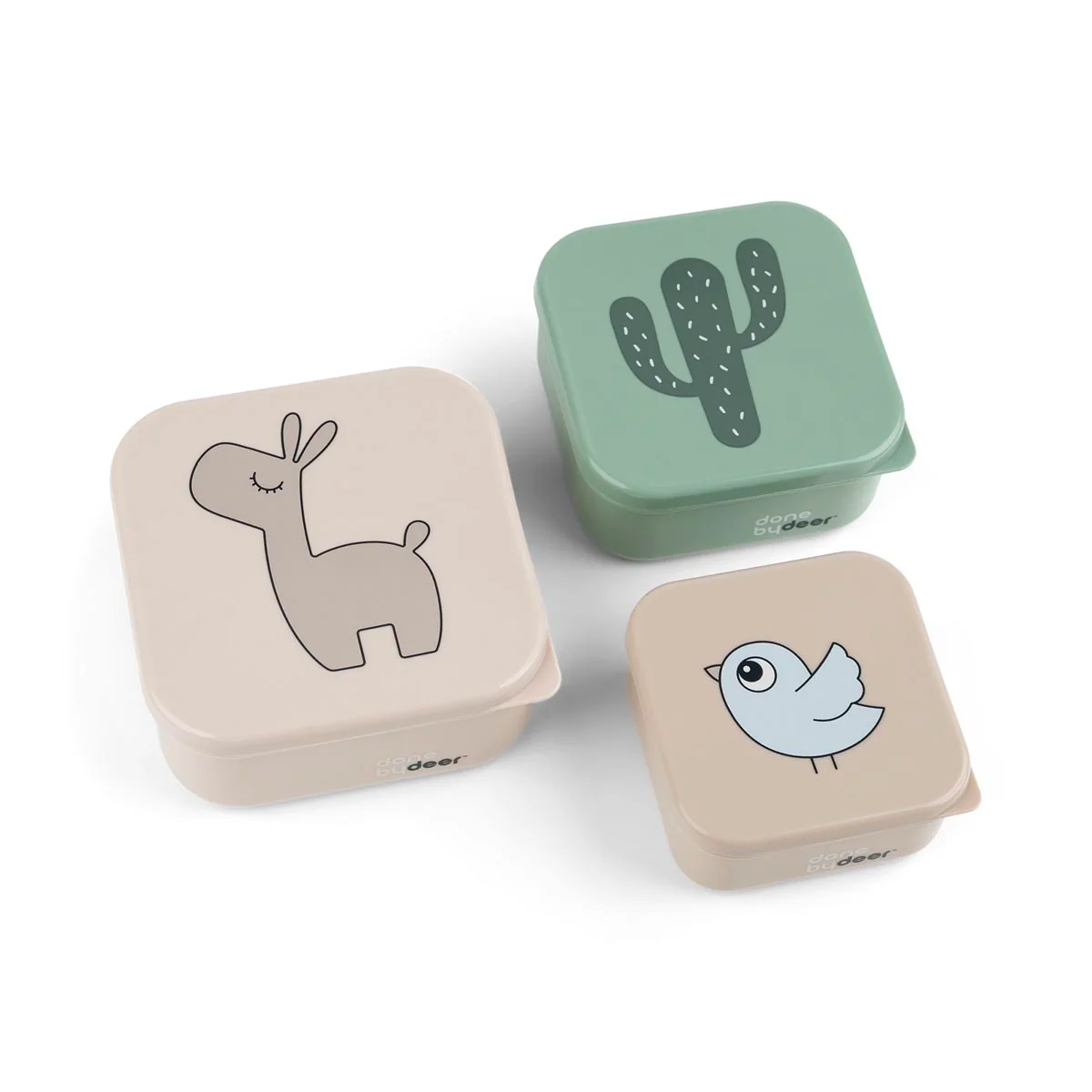 Done by Deer Snack Box 3 Piece Sets (Powder/Blue/Sand)