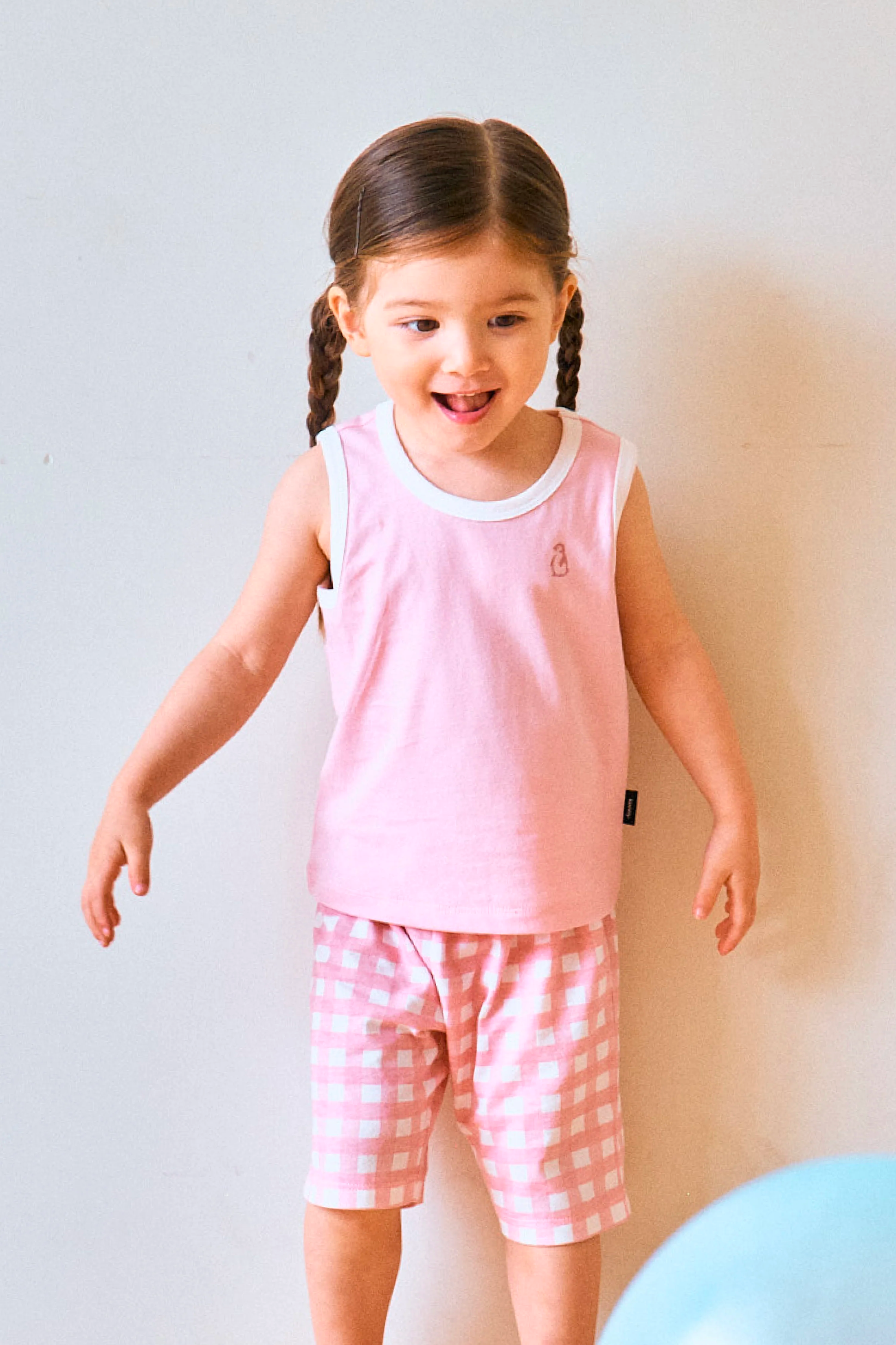 Konny cotton breeze tank top & shirt set