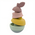 Load image into Gallery viewer, PLAYGROUND Silicone Pear Stacking Puzzle
