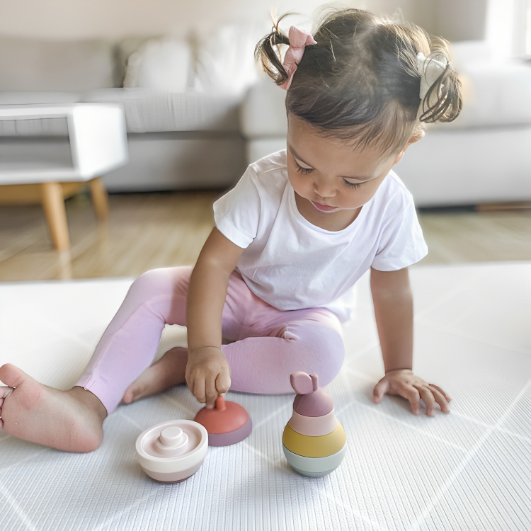 PLAYGROUND Silicone Pear Stacking Puzzle