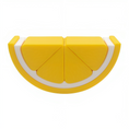 Load image into Gallery viewer, PLAYGROUND Silicone Lemon Puzzle
