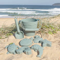 Load image into Gallery viewer, PLAYGROUND Silicone 8pc Bucket & Spade Set - Sage
