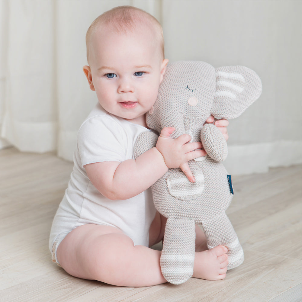 Eli the Elephant Knitted toy