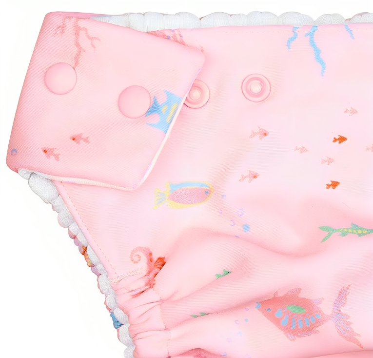 TOSHI SWIM BABY CLASSIC NAPPY CORAL