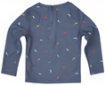 Load image into Gallery viewer, TOSHI SWIM KIDS RASHIE HALF ZIP LONG SLEEVE BIG BLUE
