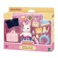 Load image into Gallery viewer, SYLVANIAN FAMILIES WEEKEND TRAVEL SET WITH SNOW RABBIT MOTHER
