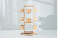 Load image into Gallery viewer, MesaSilla Revolving Solid Wood Bookcase
