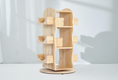 Load image into Gallery viewer, MesaSilla Revolving Solid Wood Bookcase
