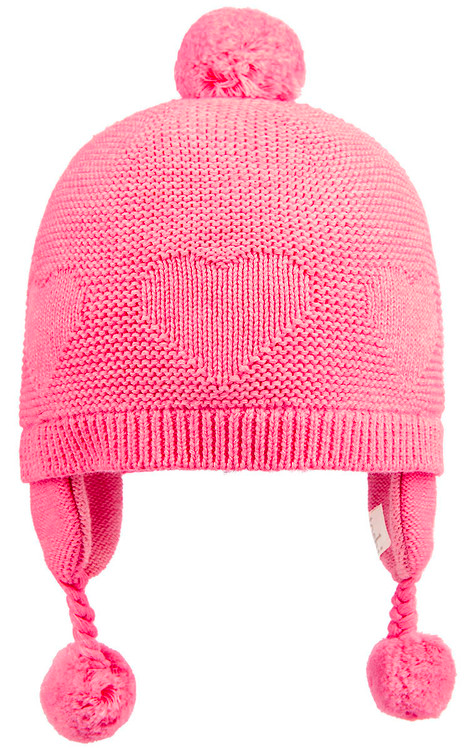 TOSHI ORGANIC EARMUFF HEART FUSCHIA