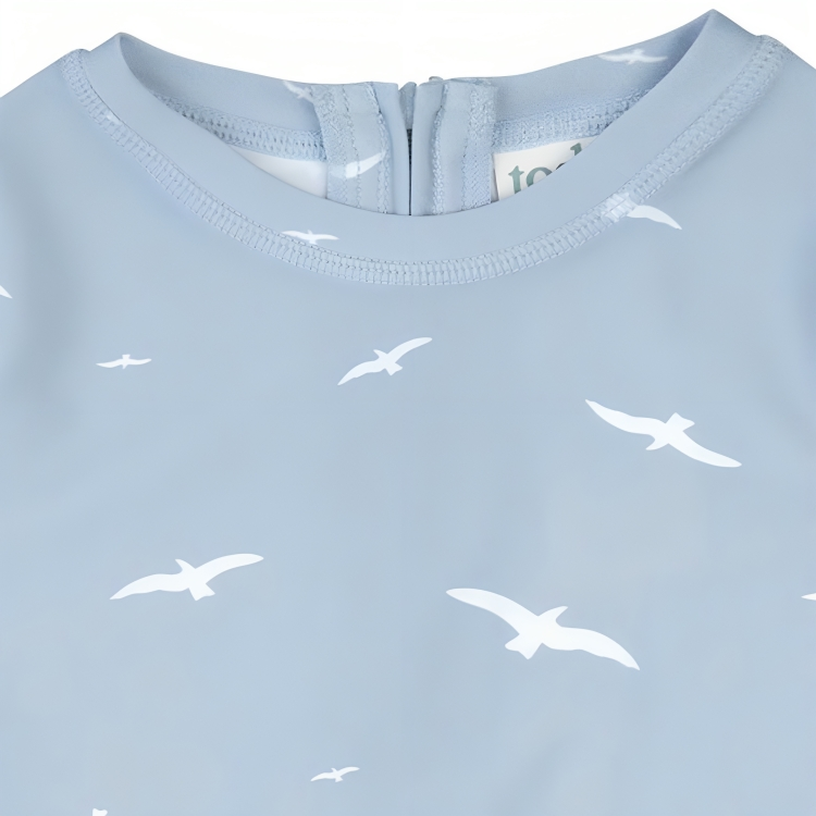 TOSHI SWIM KIDS RASHIE HALF ZIP LONG SLEEVE COOGEE